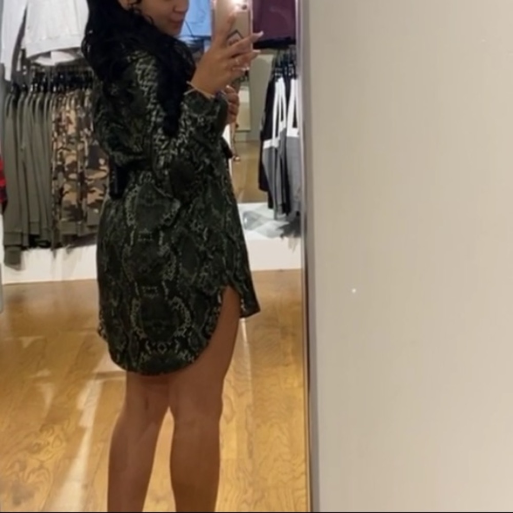 H&M snake skin dress